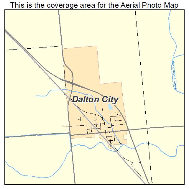 Dalton City, IL location map 