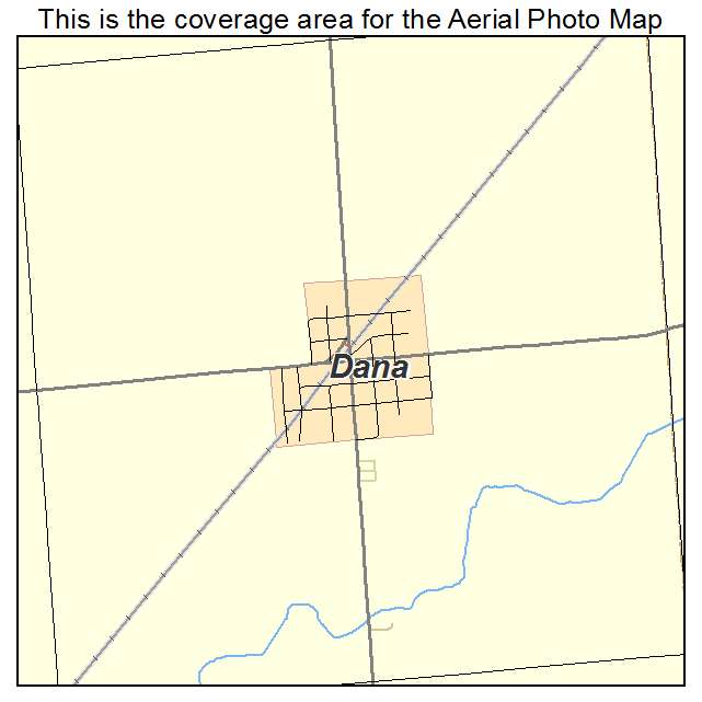 Dana, IL location map 
