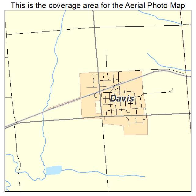 Davis, IL location map 