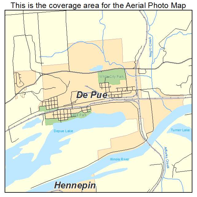 De Pue, IL location map 
