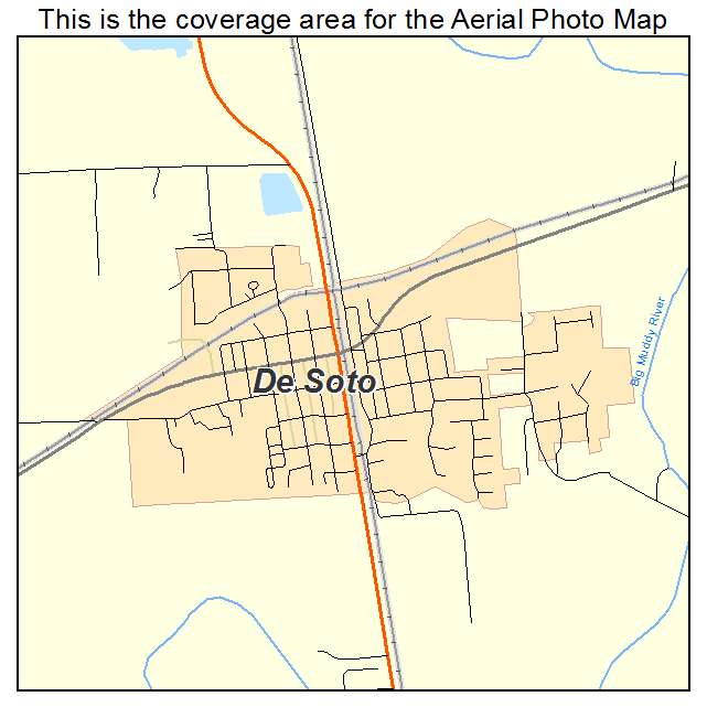 De Soto, IL location map 