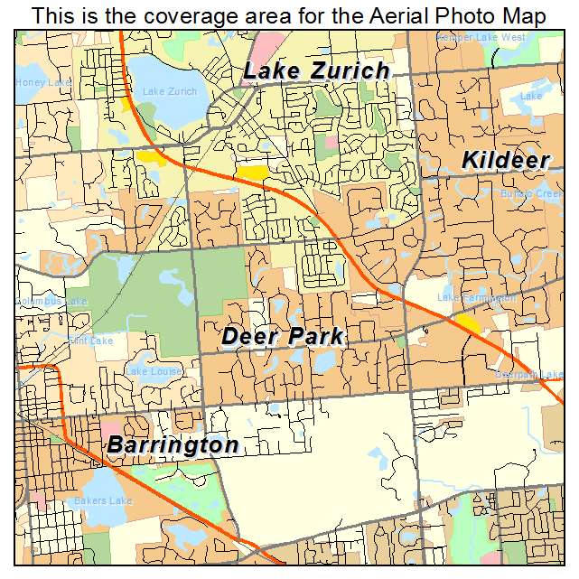 Deer Park, IL location map 