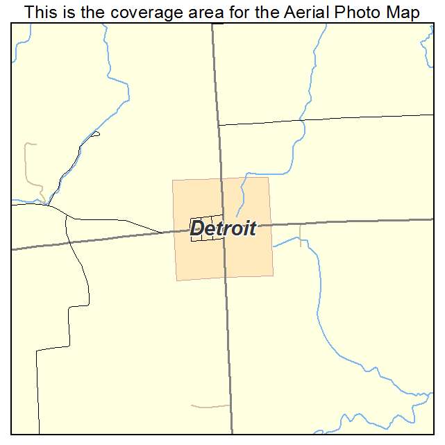 Detroit, IL location map 