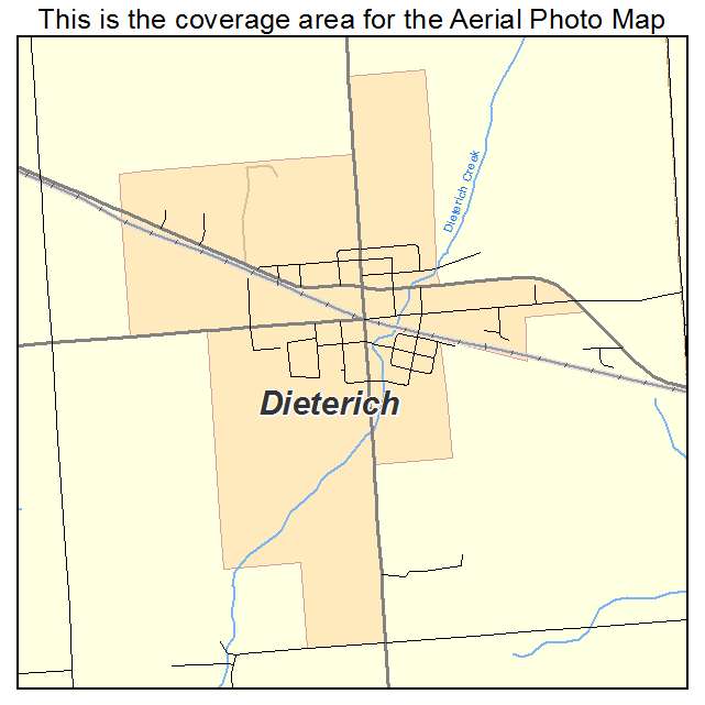 Dieterich, IL location map 