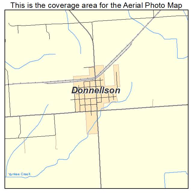 Donnellson, IL location map 