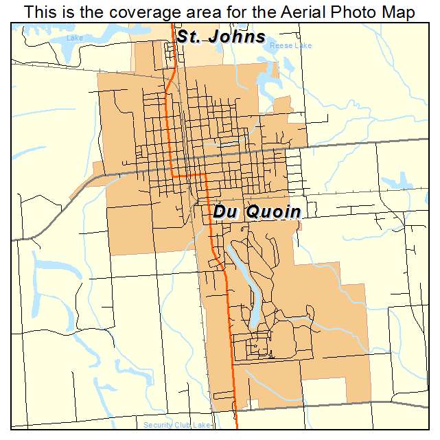 Du Quoin, IL location map 