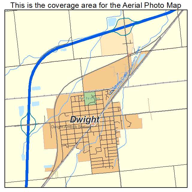 Dwight, IL location map 