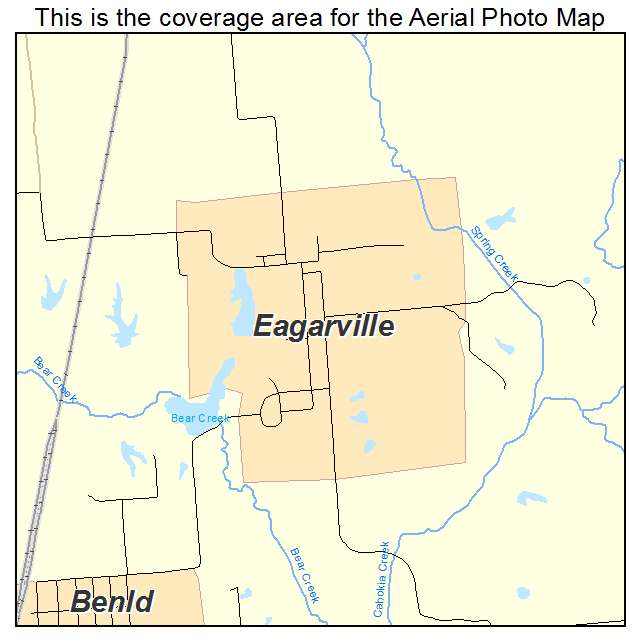 Eagarville, IL location map 