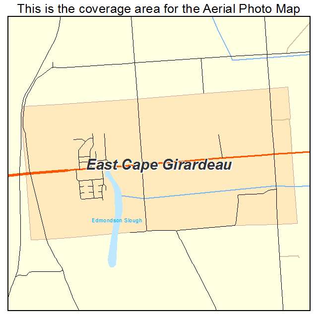 East Cape Girardeau, IL location map 