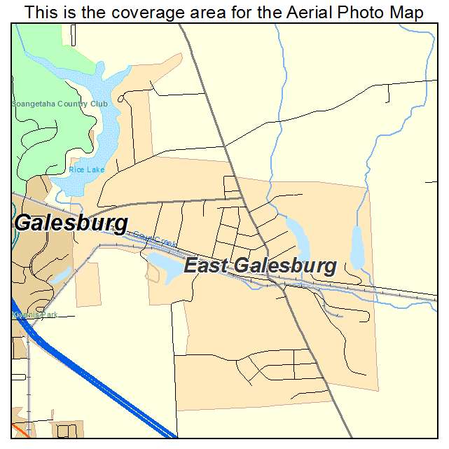 East Galesburg, IL location map 