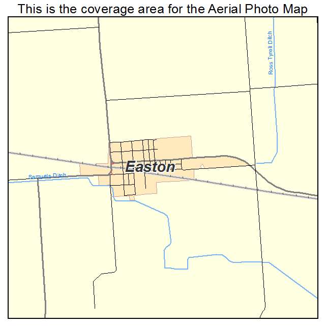 Easton, IL location map 