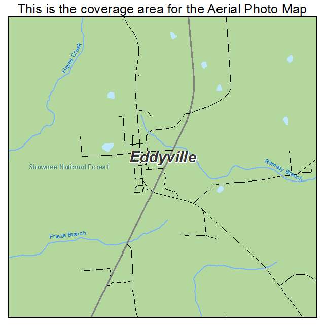 Eddyville, IL location map 