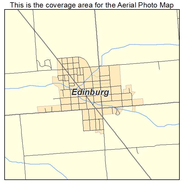Edinburg, IL location map 