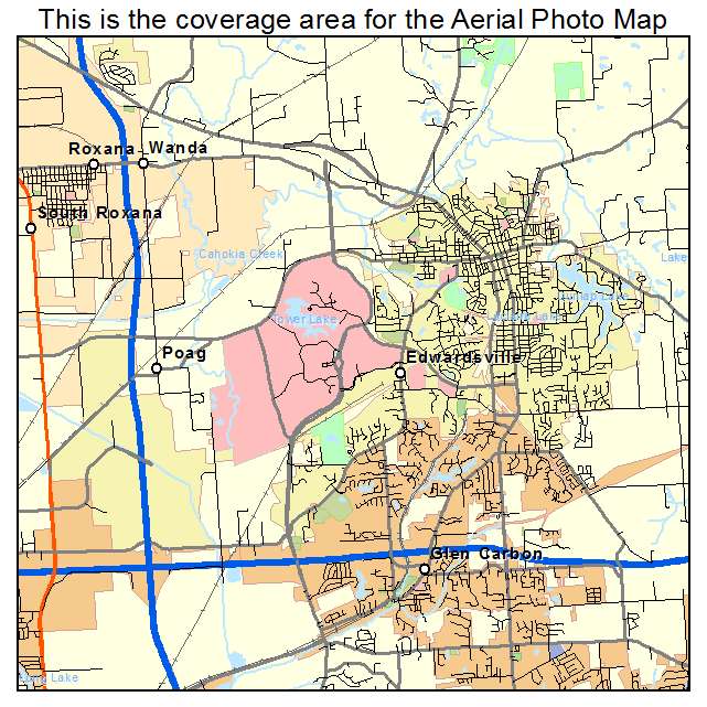 Edwardsville, IL location map 