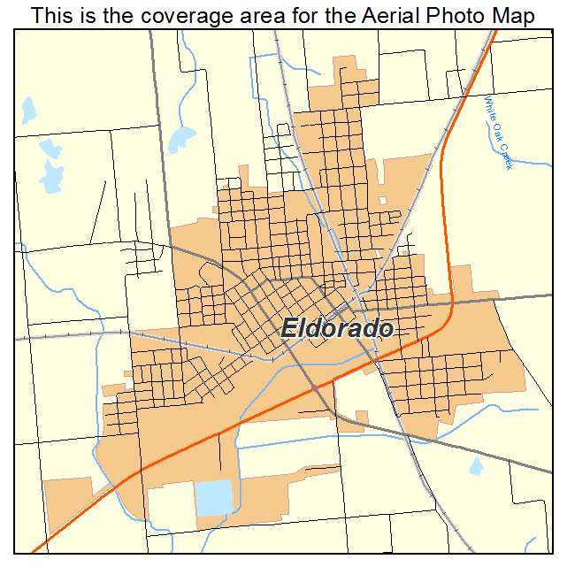 Eldorado, IL location map 