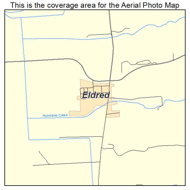 Eldred, IL location map 