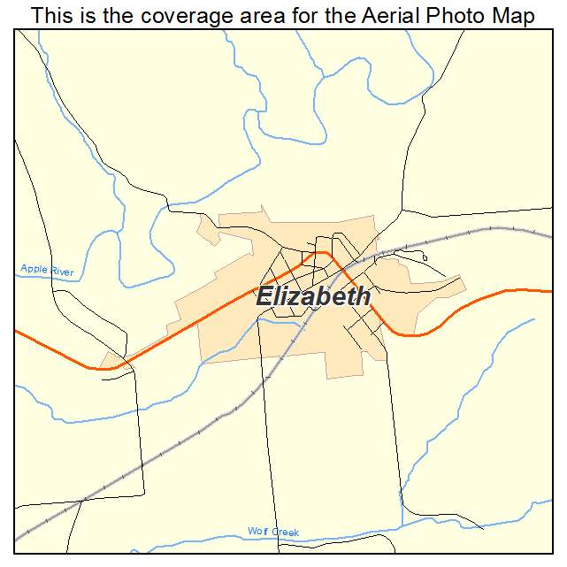 Elizabeth, IL location map 