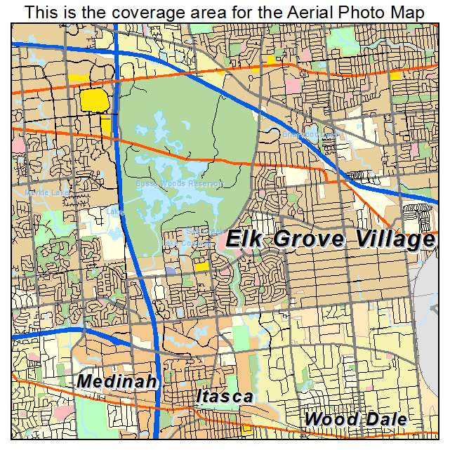 Elk Grove Village, IL location map 