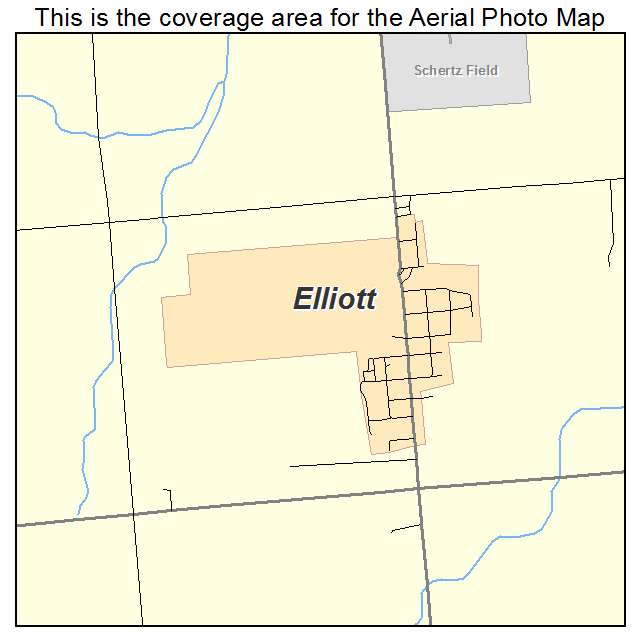 Elliott, IL location map 