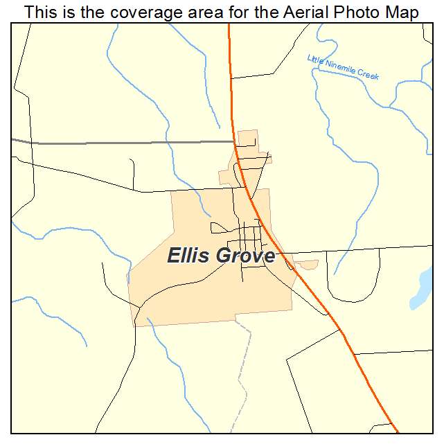 Ellis Grove, IL location map 