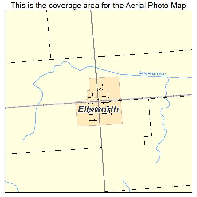Ellsworth, IL location map 
