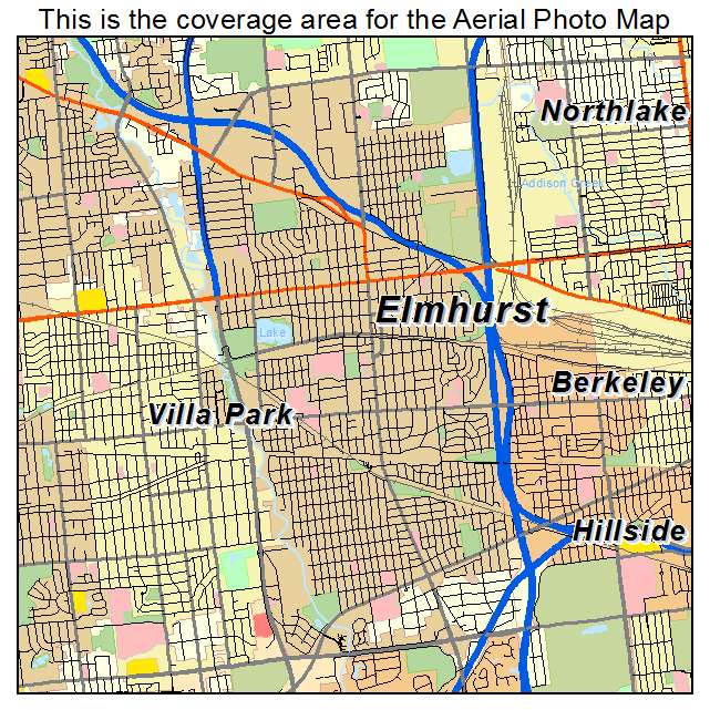 Elmhurst, IL location map 