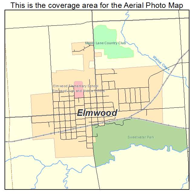 Elmwood, IL location map 