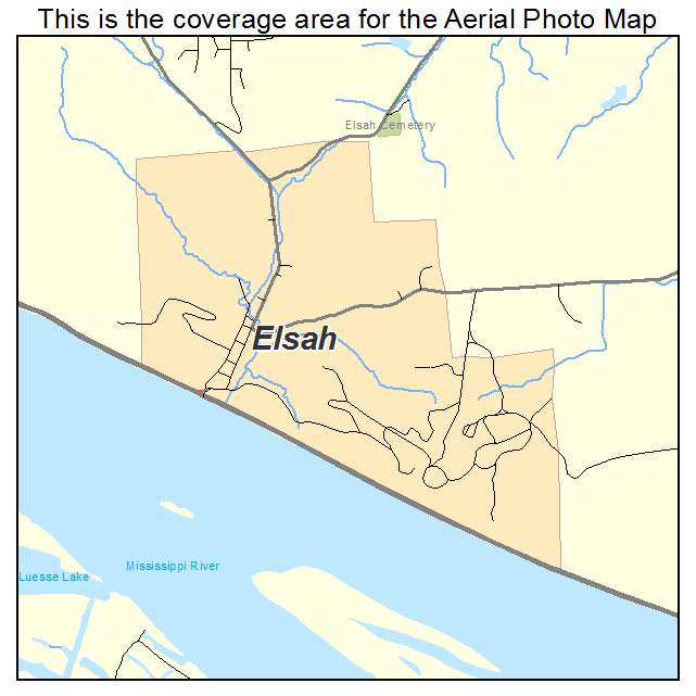 Elsah, IL location map 