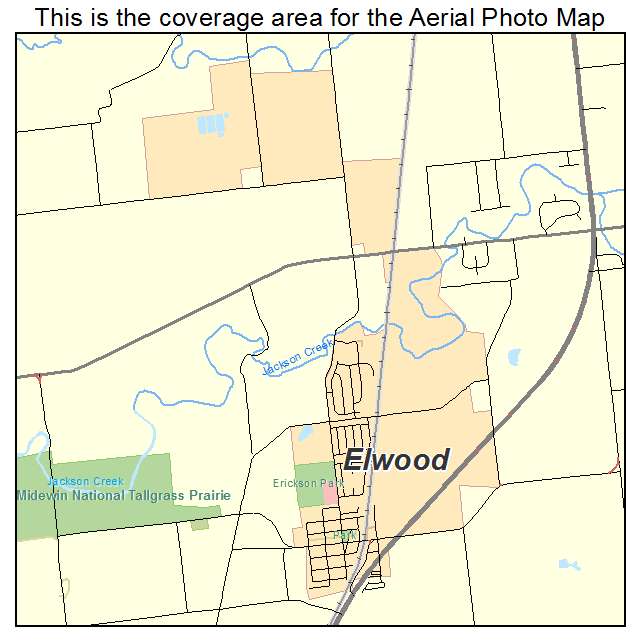 Elwood, IL location map 