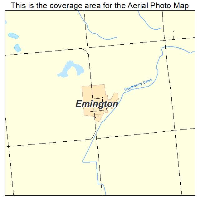 Emington, IL location map 