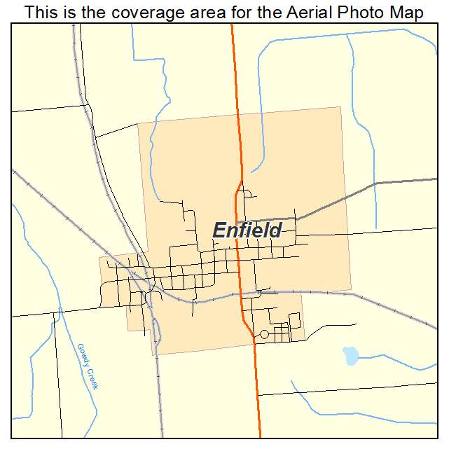 Enfield, IL location map 