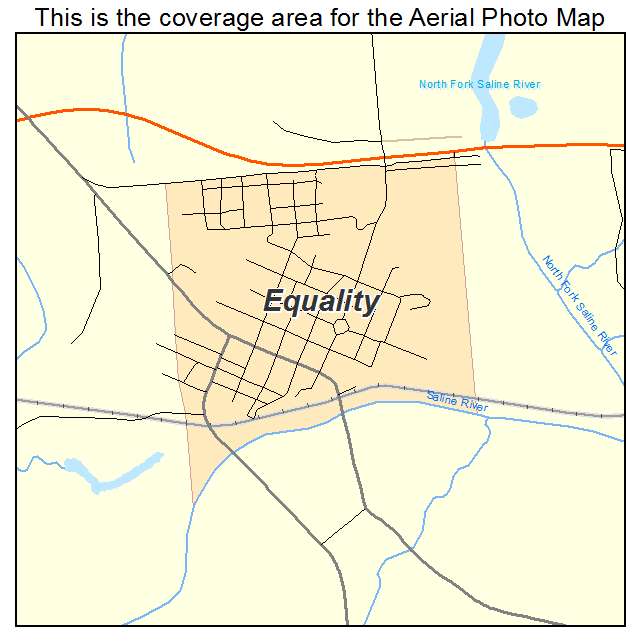 Equality, IL location map 