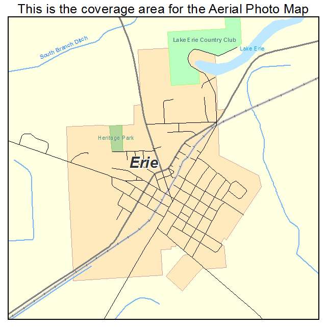 Erie, IL location map 