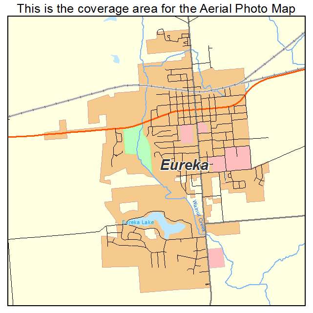 Eureka, IL location map 