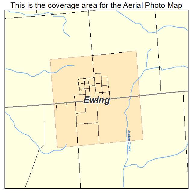 Ewing, IL location map 