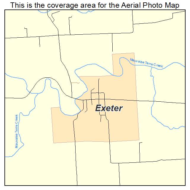 Exeter, IL location map 