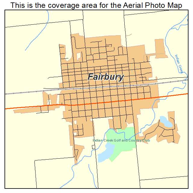 Fairbury, IL location map 