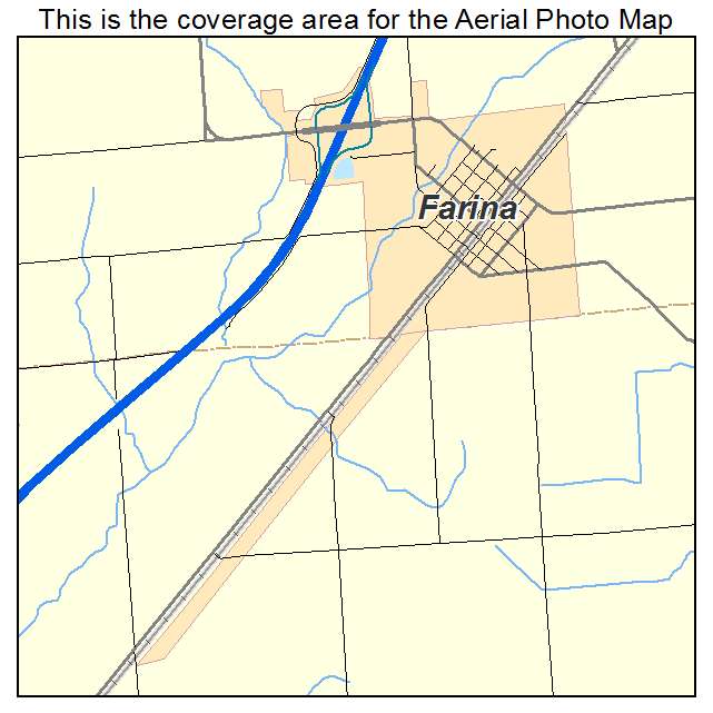 Farina, IL location map 