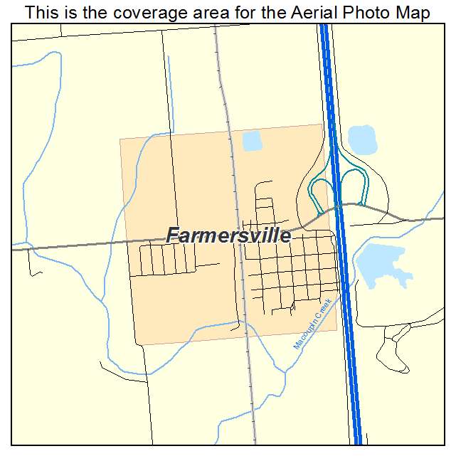 Farmersville, IL location map 