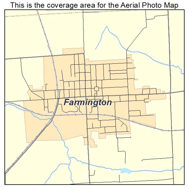 Farmington, IL location map 