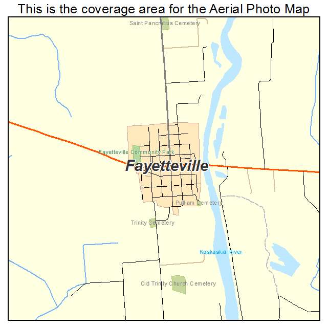 Fayetteville, IL location map 