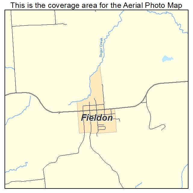Fieldon, IL location map 