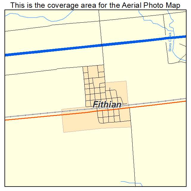 Fithian, IL location map 