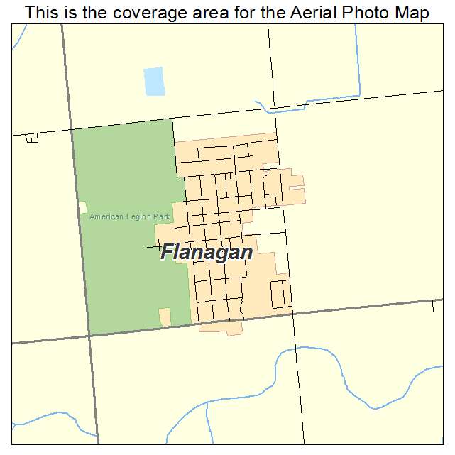 Flanagan, IL location map 