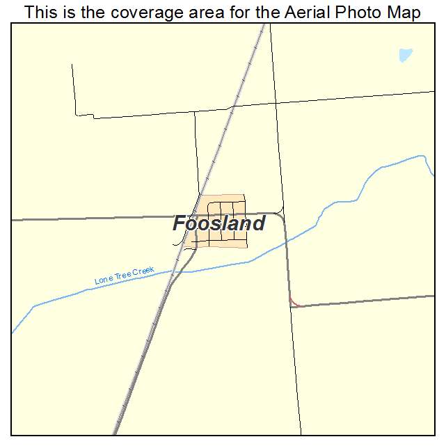 Foosland, IL location map 