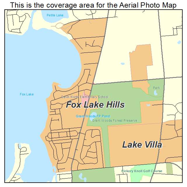 Fox Lake Hills, IL location map 