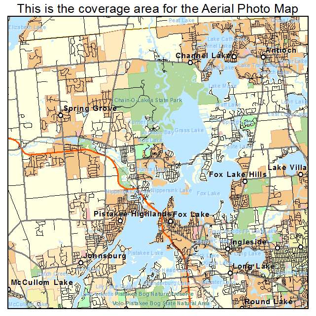 Fox Lake, IL location map 