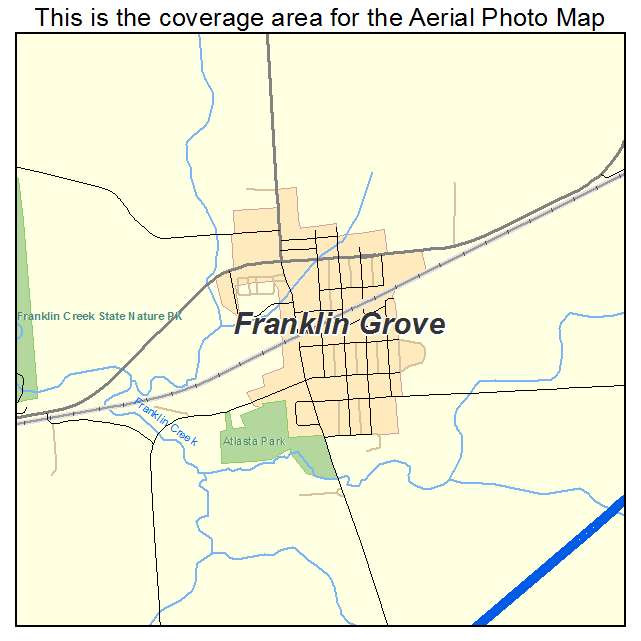 Franklin Grove, IL location map 