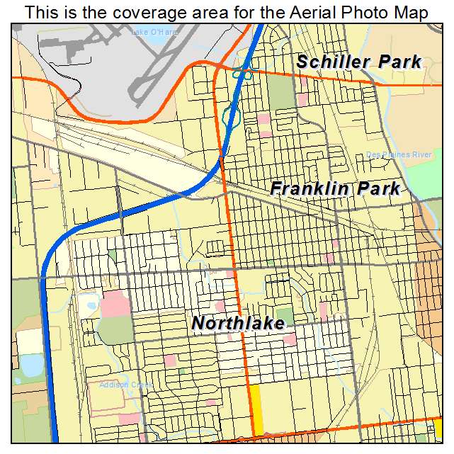 Franklin Park, IL location map 