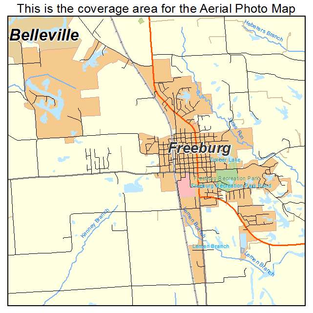 Freeburg, IL location map 